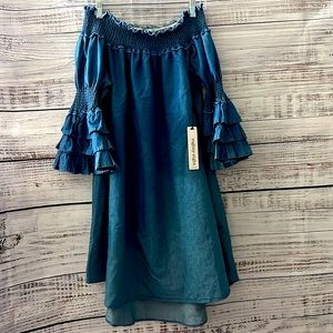 NWT Ombré Jean style dress 2X